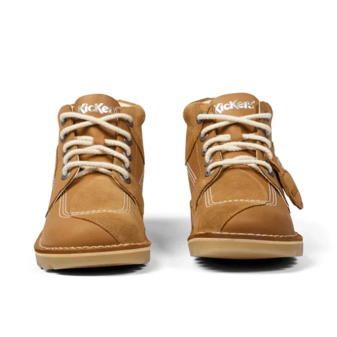 Unisex Kick Hi Stitch-laarzen voor volwassenen, tan