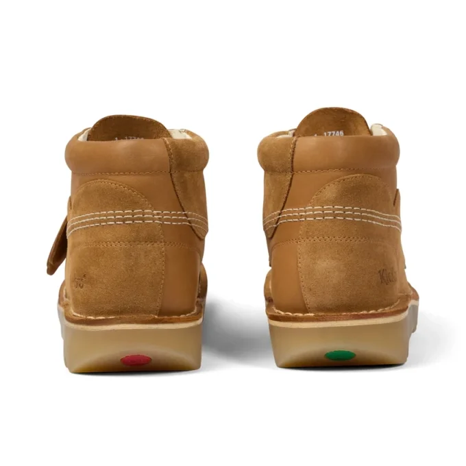 Unisex Kick Hi Stitch-laarzen voor volwassenen, tan