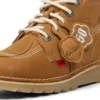 Unisex Kick Hi Stitch-laarzen voor volwassenen, tan