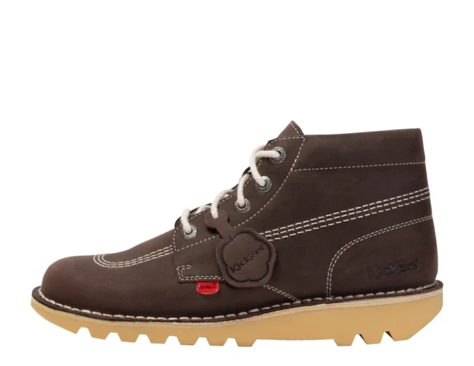 Unisex Kick Hi suède laarzen voor volwassenen, bruin