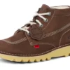 Unisex Kick Hi suède laarzen voor volwassenen, bruin