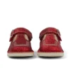 Unisex Kick T-Bar Glitter-schoenen voor baby’s, rood