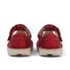Unisex Kick T-Bar Glitter-schoenen voor baby’s, rood