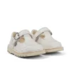 Unisex Kick T-Bar glitter schoenen voor baby’s, wit