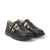 Unisex Kick T-Bar Goldie-schoenen voor volwassenen, zwart
