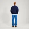Unisex Kickers Classic Crew-sweatshirt voor volwassenen, marineblauw