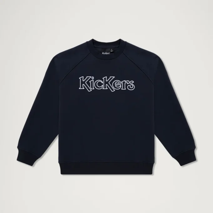 Unisex Kickers Classic Crew-sweatshirt voor volwassenen, marineblauw