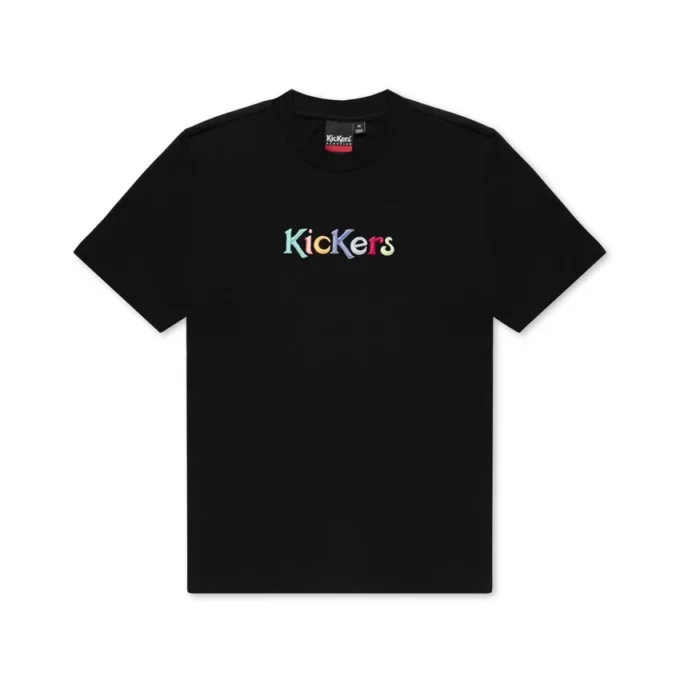 Unisex Kickers Classic T-shirt met korte mouwen voor volwassenen, zwart