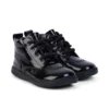 Unisex Playflex Hi Crinkle lakleren schoenen voor baby’s, zwart