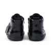 Unisex Playflex Hi Crinkle lakleren schoenen voor baby’s, zwart