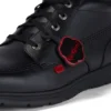 Volwassenen Unisex Kelland Hi Leer Zwart