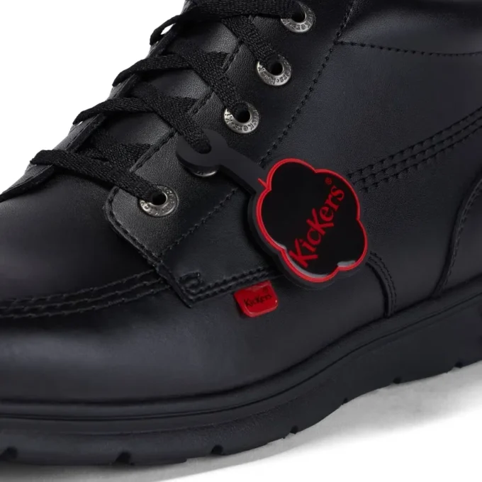 Volwassenen Unisex Kelland Hi Leer Zwart