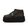Volwassenen Unisex Kick Hi Platform Leer Zwart/Khaki