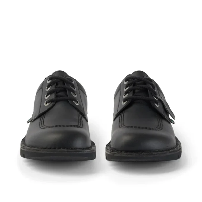 Volwassenen Unisex Kick Lo Leer Alternatief Zwart