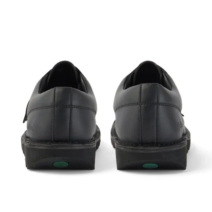 Volwassenen Unisex Kick Lo Leer Alternatief Zwart