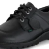 Volwassenen Unisex Kick Lo Leer Alternatief Zwart