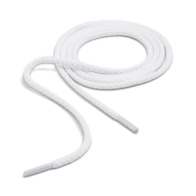 Witte katoenen veters voor volwassenen Witte katoenen veters voor volwassenen